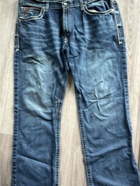 Ariat Men's Blue Bootcut Denim Jeans